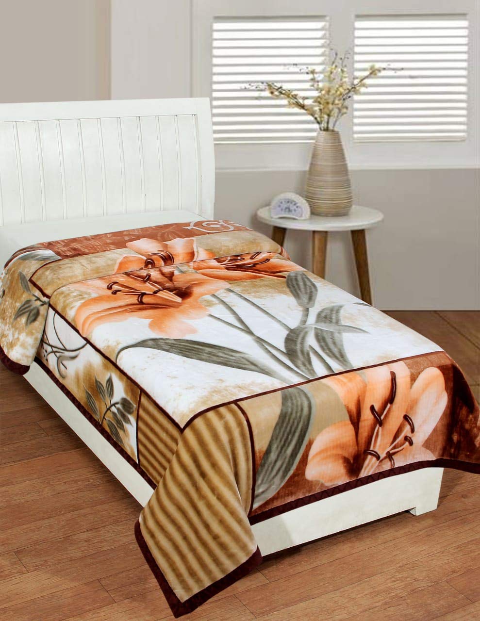 Mink blanket single online bed